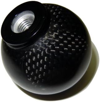 m16x1.50 Threaded (NO adapters) 5 Speed 6 Speed Round Ball Real Hand-Laid Carbon Fiber Shift KNOB Gear Shifter Selector Type-R Type-S for Pontiac Firebird 16x1.50mm