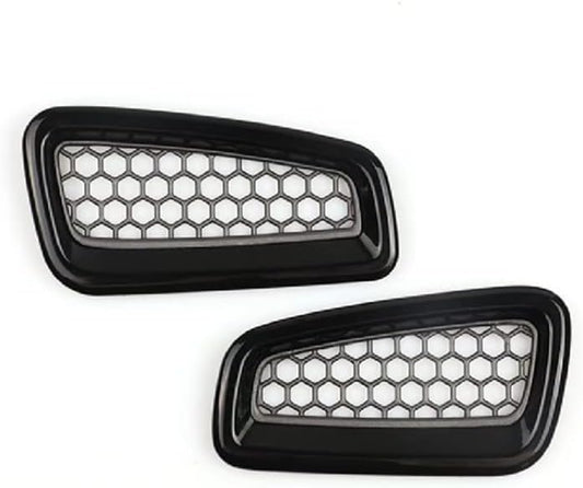 JUIVEEL Bright Black Side Air Conditioning Vent Outlet Trim Frame Cover Right & Left AC Air Vent Cover Compatible with Honda Civic 2022 11th Gen Automotive Accessories