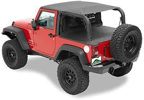 Pavement Ends by Bestop 41424-35 Black Diamond Cab Curtain for 07-12 Wrangler JK 2-Door