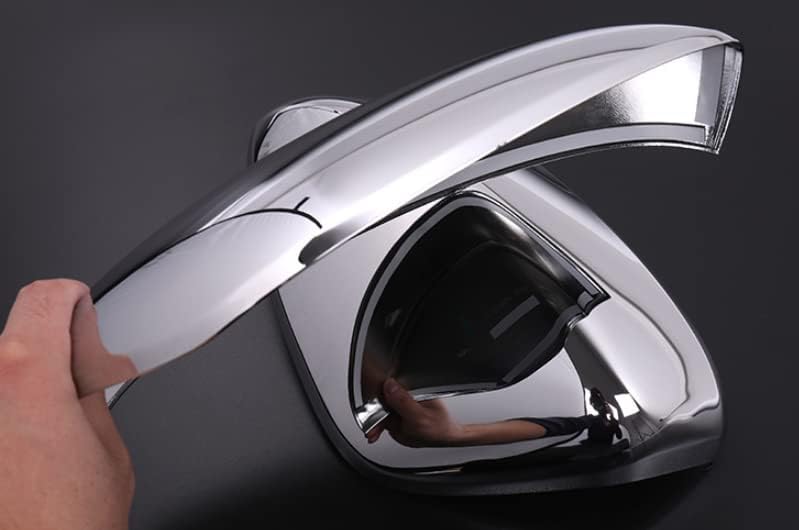 Koreyuag Chrome Car External Rearview Mirror Cover Trim Fit For Mazda CX-5 CX5 2017-2022 Rear view Mirror Cover 2pcs