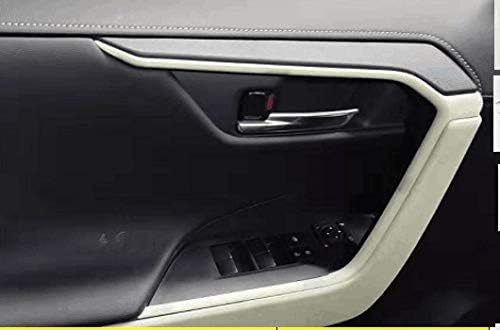 for RAV4 RAV 4 2019 2020 2021 2022 2023 2024 Car Door Lift Armrest Strip Side Door Handle Handles Cover Trim Interior Accessories Carbon Grain
