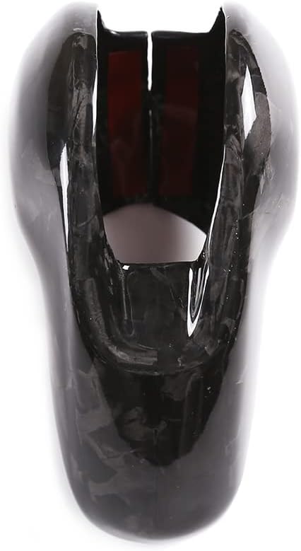 taruisixt Fit for Porsche Macan Panamera Cayman 911 718 Boxster 2009-2020 Real Carbon Fiber Interior Gear Shift Head Cover Knob Trim Car Interior Accessories (Forged Carbon)