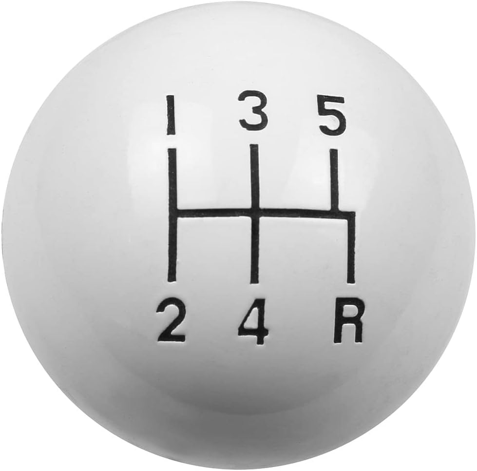 Hurst 1630025 White 5-Speed Replacement Shifter Knob
