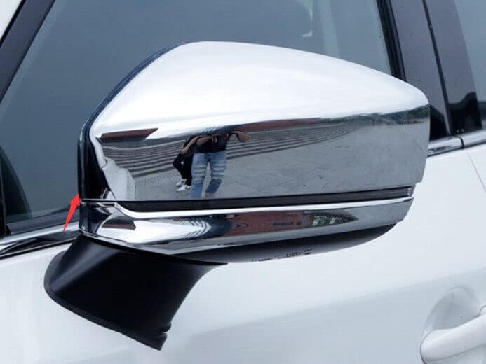 Koreyuag Chrome Car External Rearview Mirror Cover Trim Fit For Mazda CX-5 CX5 2017-2022 Rear view Mirror Cover 2pcs