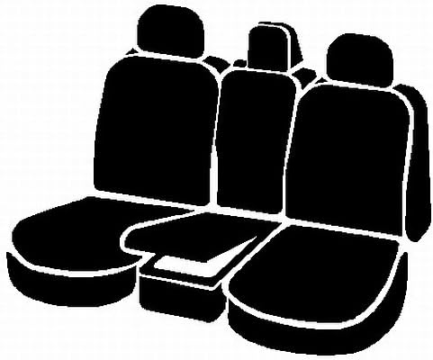 Fia SP87-42 Black Custom Fit Front Seat Cover Split Seat 40/20/40 - Polyester, (Black)