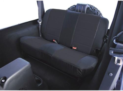 Rugged Ridge 13280.01 Black/Black Custom Fit Poly Cotton Rear Seat Cover
