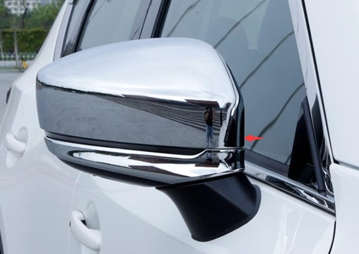 Koreyuag Chrome Car External Rearview Mirror Cover Trim Fit For Mazda CX-5 CX5 2017-2022 Rear view Mirror Cover 2pcs