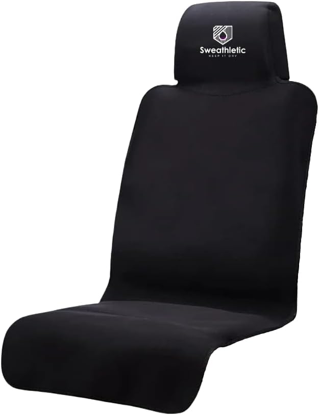 Universal Fit Waterproof and Stain Resistant Car Seat Cover - Neoprene Non-Slip & Odor-Proof Seat Protector, Trucks, SUVs - Luxury Bucket Seat Covers for Post-Workout, Sports, Beach, Running, Yoga