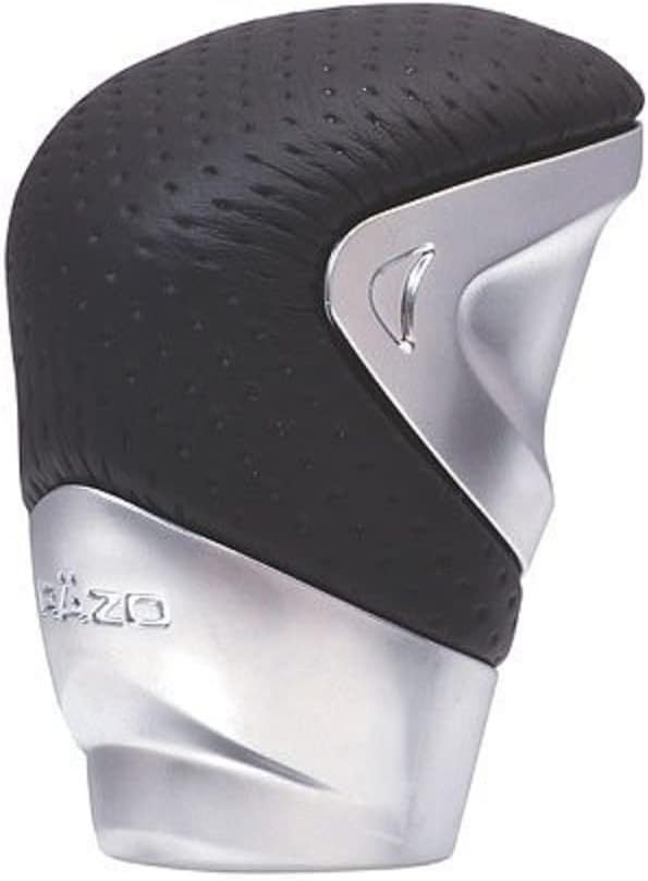 Razo RA131A 'GT Advance 2' Silver/Black 340 Grams Perforated Leather Short Shift Knob