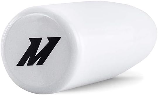 Mishimoto MMSK-WH Weighted Shift Knob, with 3 Thread Pitch Inserts for Universal Fit, White Steel