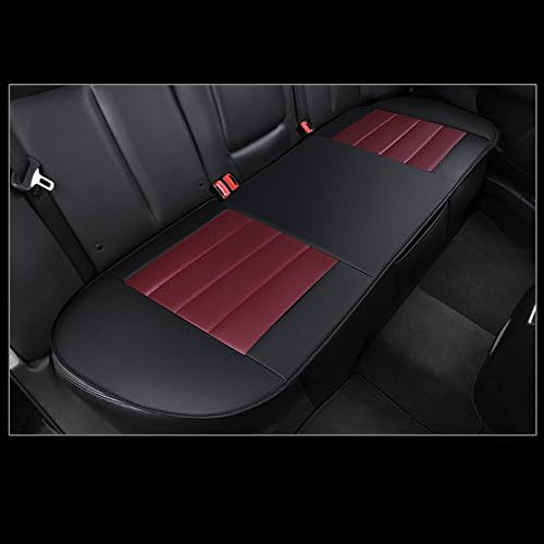 HONCENMAX Car Seat Cover Cushion Pad Mat Protector for Auto Supplies for Sedan Hatchback SUV PU Leather [Without Backrest] 2+1 Front Seat Covers&Rear Seat Cover