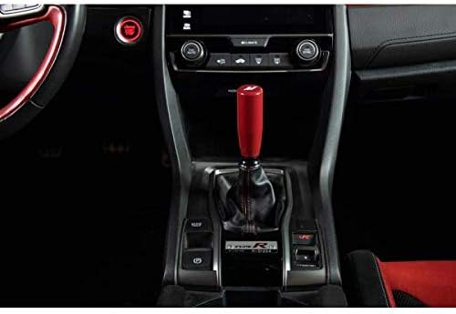 Mishimoto MMSK-RDH Weighted Shift Knob, with 3 Thread Pitch Inserts for Universal Fit, Red Steel