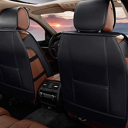 8X-SPEED Front Car Seat Covers Compatible with Dodge RAM 1500(only fit Some of Them) Durable Comfort Leatherette Seat Cushions (Airbag Compatible) Black red