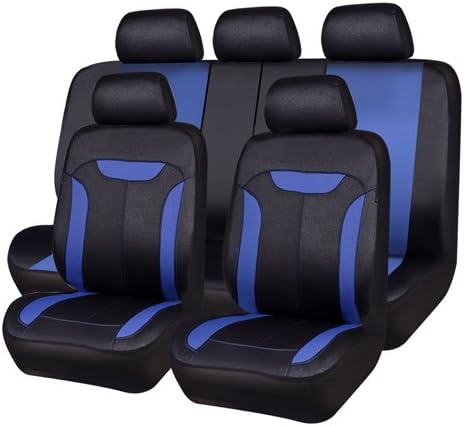 CAR PASS 3D Air Mesh in Cloth Leather Grain Breathable Seat Covers Full Set, 3zipper Rear Bench Armrest Airbag Sports, Universal Fit 95% Car,SUV,Truck,Sedan,Van, Beige (zt-0070-BE1FP-FPLB5WD22W)