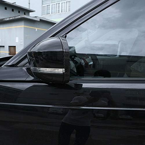 LLKUANG ABS Carbon Fiber For LR Range Rover Sport 2014-2019 Rearview Mirror Frame Trim