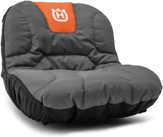 Husqvarna Tractor Seat Cover Riding Mower Accessories, Orange/Gray
