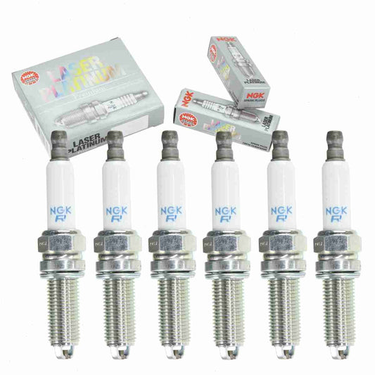 6 pc NGK 4471 Laser Platinum Spark Plugs for 12 12 0 032 273 Ignition Wire Secondary Fits select: 2008-2013 BMW M3, 2006-2010 BMW M5