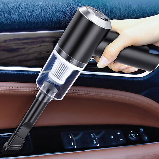 Portable Car Vacuum Cleaner, Rechargeable Handheld Automotive Vacuum Cleaner For Car Wireless Dust Catcher Cyclone Suction