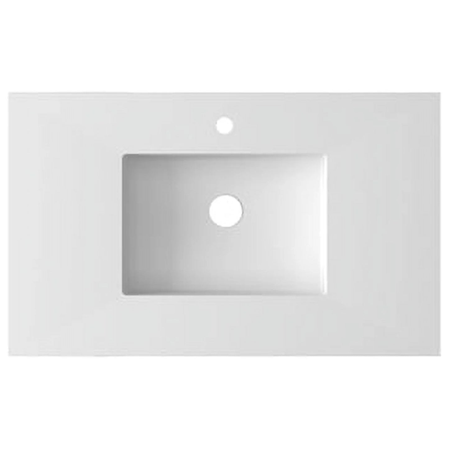 Laviva VIVA Stone 36 Matte White - Solid Surface Countertop