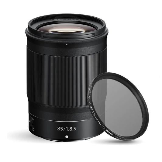 Nikon NIKKOR Z 85mm f/1.8 S Lens 20090 + 67mm UV Ultraviolet Filter