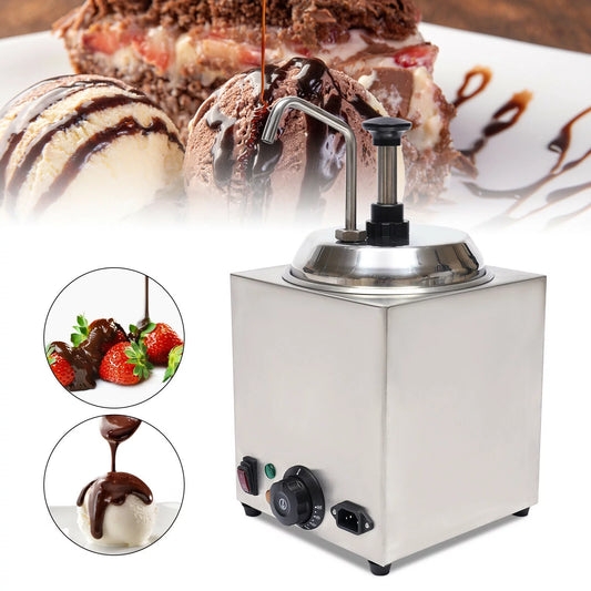 TFCFL Hot Melted Butter Dispenser Pump Nacho Cheese Warmer Buttery Topping Chili 2.5L