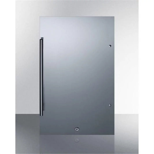 33 x 19 x 17.25 in. Shallow Depth Built-In Undercounter All-Refrigerator, Stainless Steel