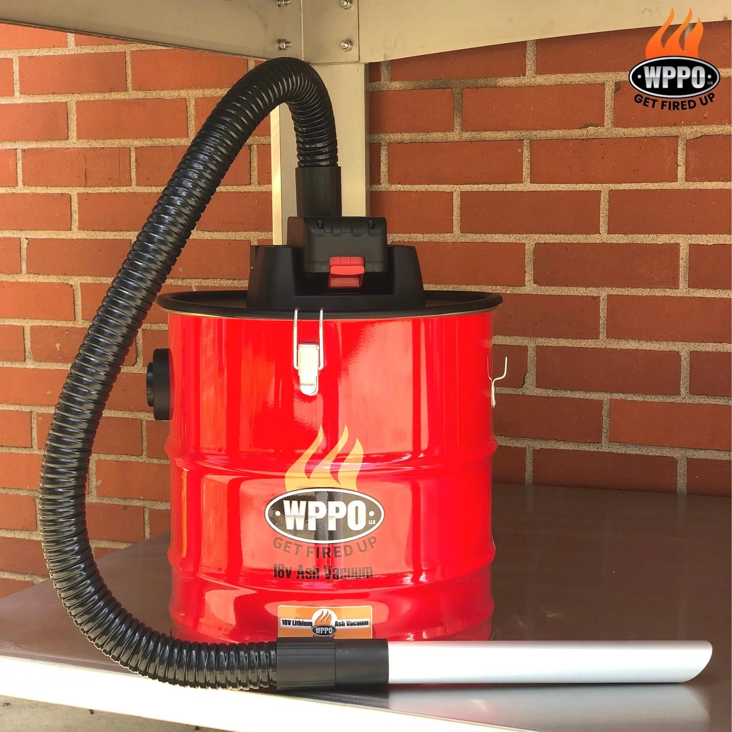 WPPO WKAV-01 18V Rechargeable Ash Vacuum with Attachments