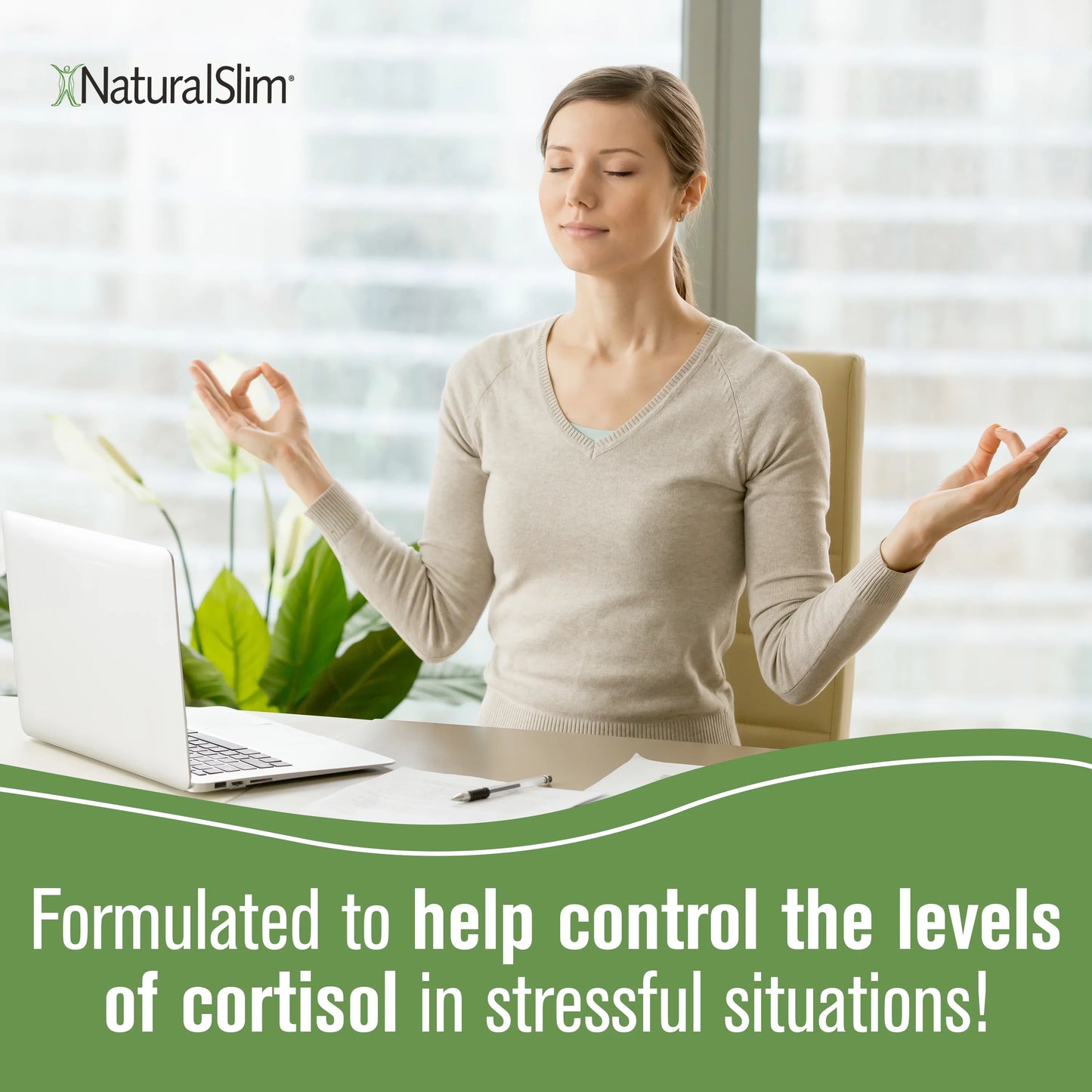 NaturalSlim Stress Defender - Stress Relief Supplement, 180 Capsules
