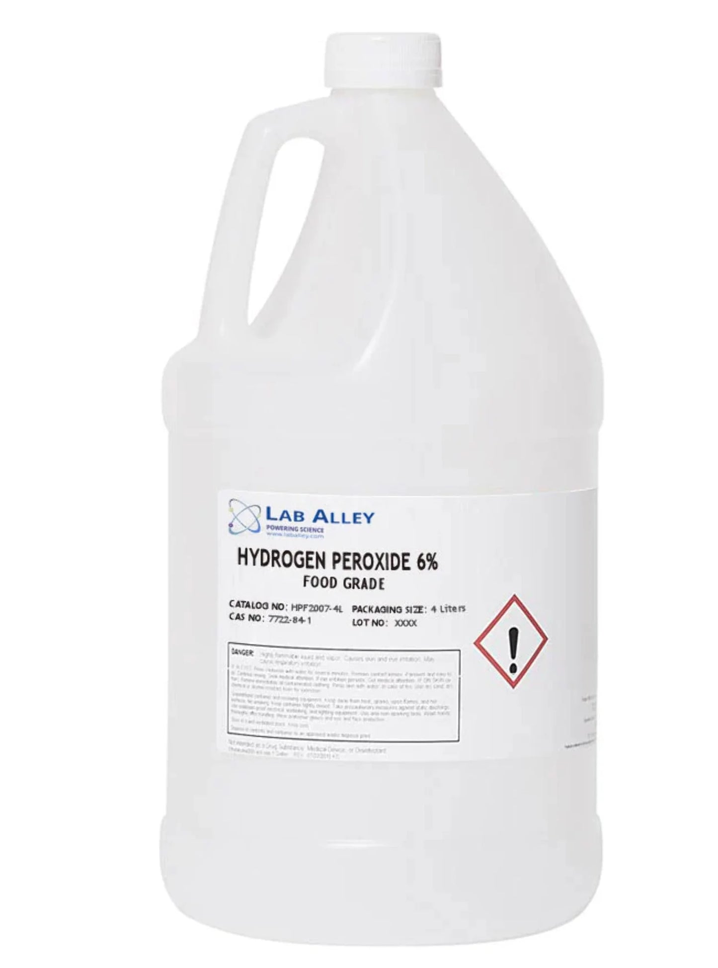 Hydrogen Peroxide 6% Solution, Food Grade, From Kosher 1LCS