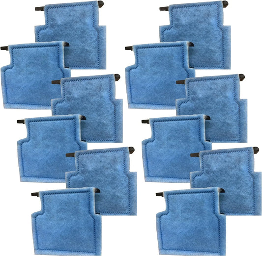 Replacement Aquarium Filters - Can Be Adapted To Fit Aqua-Tech EZ-Change #1 And Aqua Brand 5-15 Power Filters - Pack Of 12