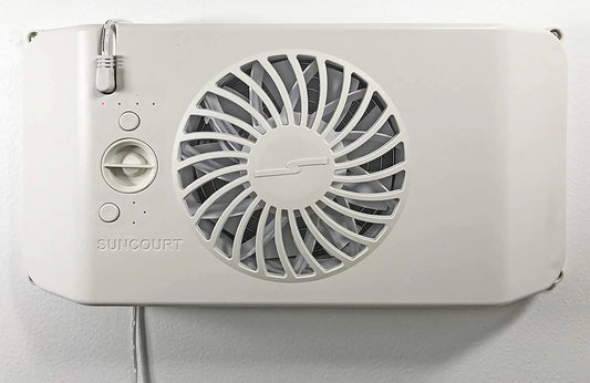 Suncourt Equalizer EZ8 Smart Register Booster Fan with Wall Mounting Kit, Improve Heating and Air Conditioning Efforts HC600-WK