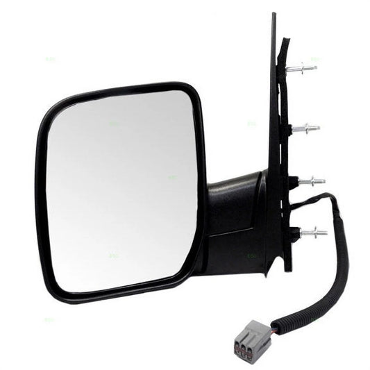For 07-08 E-Series Van Rear View Mirror Power Black Manual Foldinging Left Side