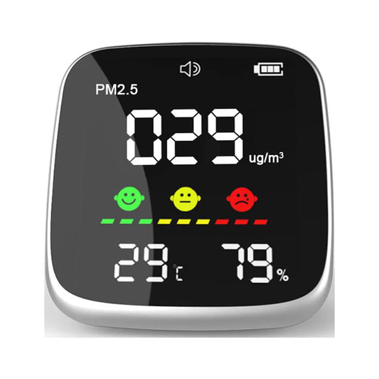 Docooler Portable USB Rechargeable PM2.5  Multifunctional Thermohygrometer Home Air  Indoor Air Quality Analyzer Household Air Pollution Monitor