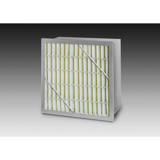 Global Industrial Rigid Cell Air Filter W/ Synthetic Media, MERV 15, 12W x 24H x 12D, Lot of 2