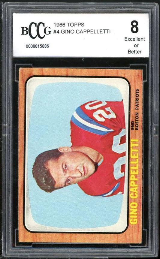 1966 Topps #4 Gino Cappelletti Card BGS BCCG 8 Excellent+