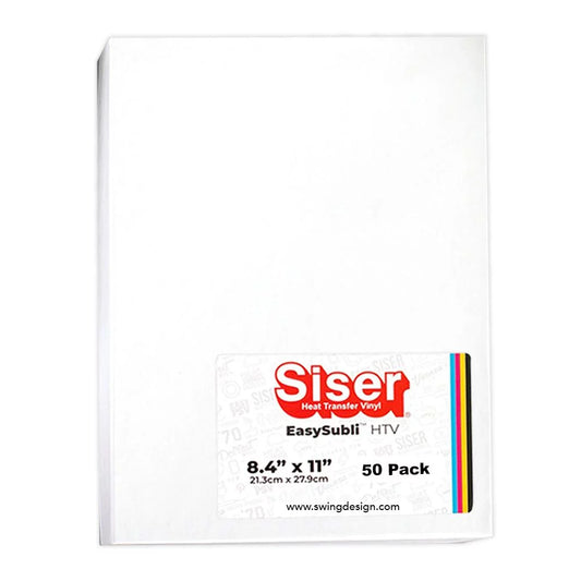 Siser EasySubli Sublimation Heat Transfer Vinyl 8.4 x 11 - 50 Pack