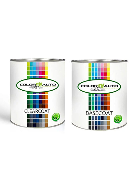 for Audi ALLROAD QUATTRO 2015-17 Florett Silver Metallic L5L5 Quart Base Coat & Quart Clear Coat