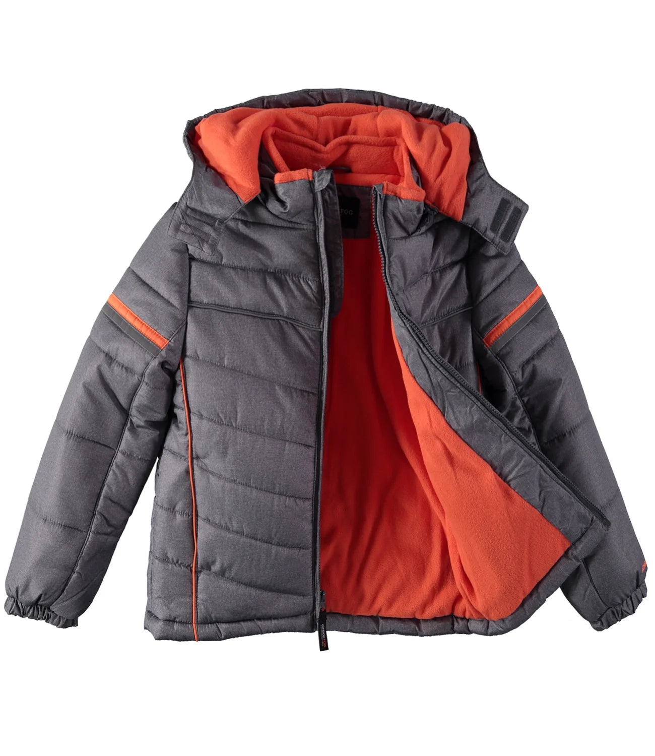 London Fog- Heavyweight Puffer w/ Beanie- Grey-14|16