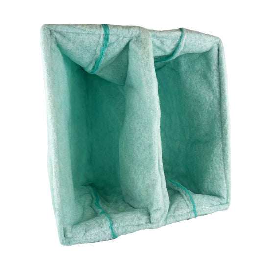 wioboy High-capacity Paint Booth Exhaust Filter Bag, 2 Pocket, 20 x 20 x 15 (10/case)