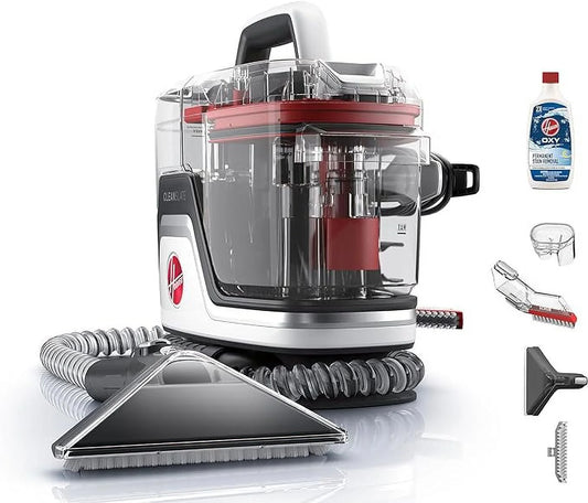 Pre-Owned Hoover FH14000 Cleanslate Portable Carpet Cleaner - WHITE/RED (Fair)