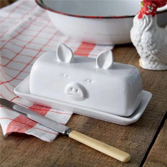 CTW Home  Piglet Butter Dish