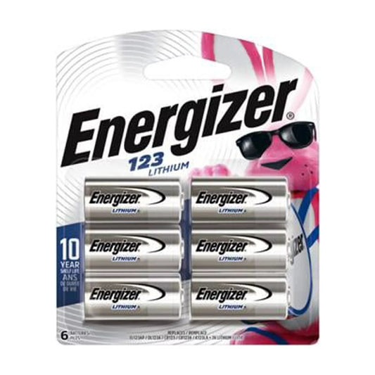 Energizer Lithium 123 Batteries, 6 Count