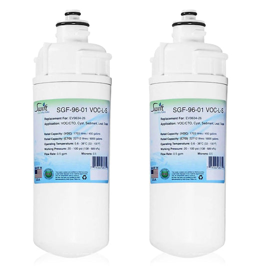 Swift Green Filters SGF-96-01 VOC-L-S Compatible Commercial Water Filter for EV9634-26, EV9730-06, EV9252-68, Made in USA (Pack of 2)