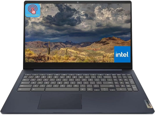 Lenovo Ideapad 3i Chromebook Laptop, 15.6 FHD IPS Touchscreen Display, 4GB RAM, 128GB eMMC, Intel Pentium Quad-Core Processor, WiFi, Bluetooth, USB-C, Chrome OS