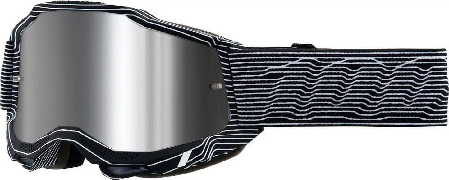100% Accuri 2 Silo Silver Flash Mirror Goggles