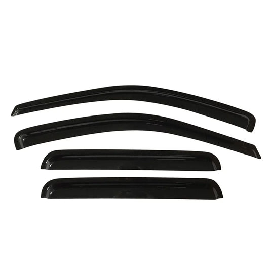 Ikon Motorsports Window Visor Compatible with 99-04 Jeep Grand Cherokee WJ Acrylic Vent Windshield Deflector Rain Guard 4Pc Set Outside Mount 1999 2000 2001 2002 2003 2004