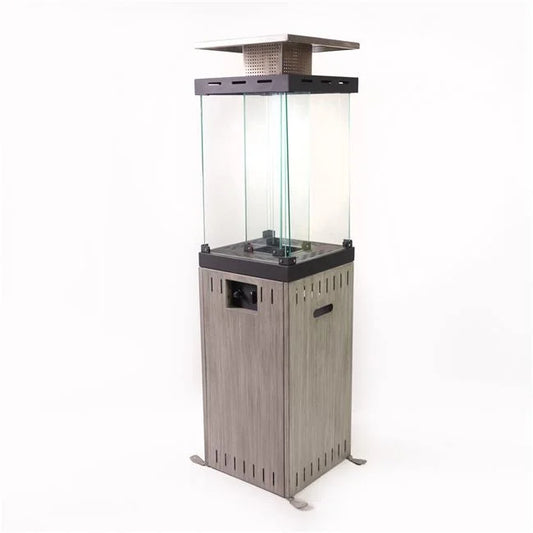 Deko Living  Outdoor 12,500 BTU Propane Patio Column Heater, Gray