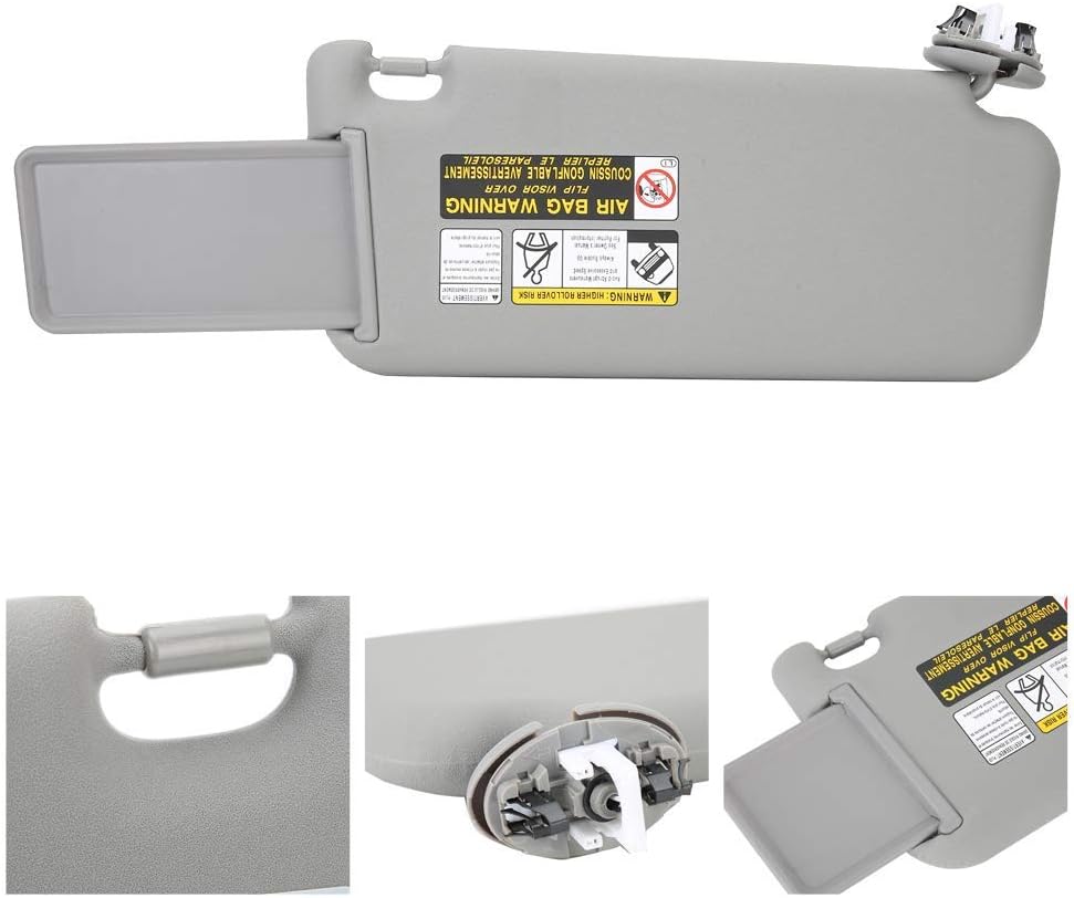 zhuolong Car Sun Visor Left Driver Side 74320‑42501‑B2 Fit for RAV4 2006‑2009 Gray