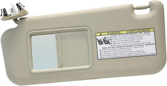 Left Driver Side Sun Visor Replacement for 06-13 Toyota RAV4 with Sunroof 2006 2007 2008 2009 2010 2011 2012 2013 (Beige)