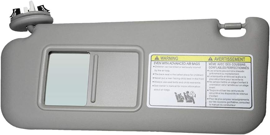 Left Driver Side Sun Visor Replacement for 06-13 Toyota RAV4 with Sunroof 2006 2007 2008 2009 2010 2011 2012 2013 (Beige)